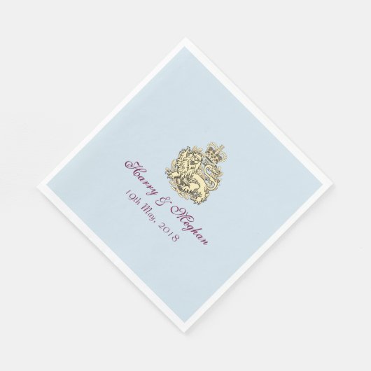 ハリーメガンポーシュ王室のウェディングパーティナプキンス スタンダードランチョンナプキン (角)