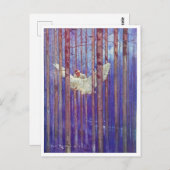 ハリーラウンドツリーチャイルドライディングホワイトバードポストカード ポストカード (正面/裏面)