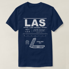 ハリーリ国際的ード空港LAS Tシャツ
