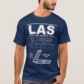 ハリーリ国際的ード空港LAS Tシャツ (正面)