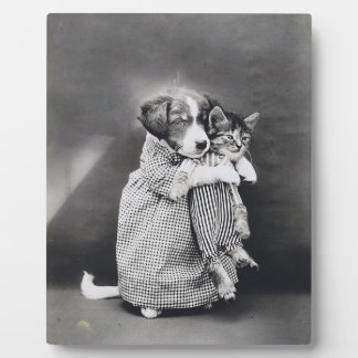 ハリー・ウィッティアー・フリーズ 1914年 「看護婦と子犬と子猫」 フォトプラーク