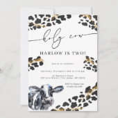 ハリー・カウ・カントリー・ファーム誕生日招待状 招待状 (正面)