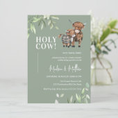 ハリー・カウ・グリーンハイランド・カウ・ベイビーシャワー 招待状 (スタンド正面)