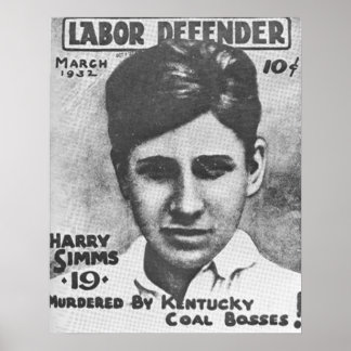 ハリー・シムズの死 ポスター