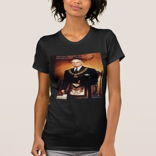 ハリー・トルーマン「地獄を与えることはなかった」引用句 Tシャツ (正面)