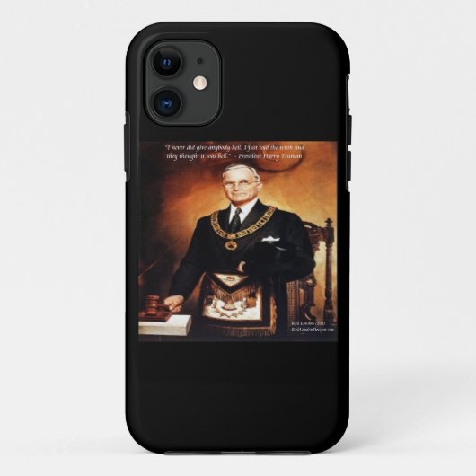 ハリー・トルーマン & 地獄を味わわせてやる名言 iPhone 5 カバー (裏面)