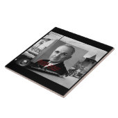 ハリー・ト与えルーマン「地獄なし」ウィズダム・引用文オン・デコラ タイル (側面)