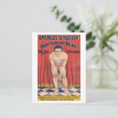 ハリー・ハンドカフ・ホーディニ、刑務所ブレーカー1900 ポストカード (スタンド正面)