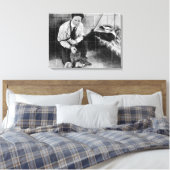 ハリー・ホーディニが刑務所から脱出する キャンバスプリント (インサイチュ (寝室))