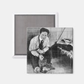 ハリー・ホーディニが刑務所から脱出する マグネット (正面/裏面)