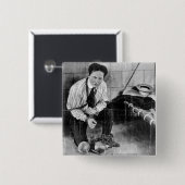 ハリー・ホーディニが刑務所から脱出する 缶バッジ (正面&裏面)