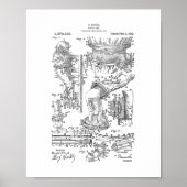 ハリー・ホーディニ・ダイバーズスーツ特許 ポスター (正面)