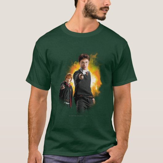 ハリー・ポッターとロン・ウィーズリー Tシャツ (正面)