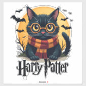 ハリー・ポッターと魔法使い 黒猫 ハロウィン 楽しい映画 シール (シート)