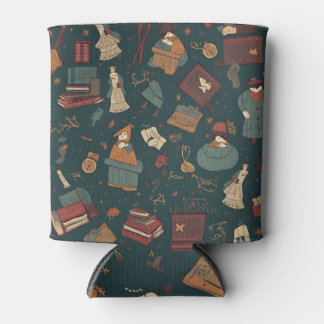 ハリー・ポッターのシームレスなパターン 缶クーラー