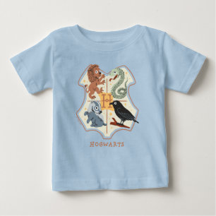 ハリー・ポッターのホグワーツの紋章(アニメ風) ベビーTシャツ