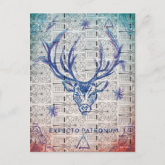 ハリー・ポッターの呪文 |スタッグパトロナススケッチ ポストカード (正面)