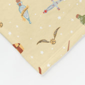 ハリー・ポッターの漫画のパターン フリースブランケット (角)