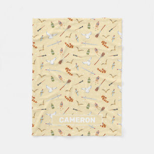 ハリー・ポッターの漫画のパターン フリースブランケット