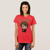 ハリー・ポッターの漫画キャラクターアート Tシャツ (正面フル)