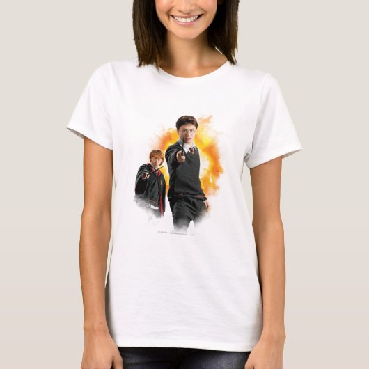 ハリー・ポッターシリーズおよびRon Weasely Tシャツ (正面)