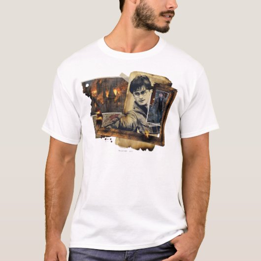 ハリー・ポッターシリーズのコラージュ7 Tシャツ (正面)
