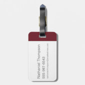 ハリー・ポッターシリーズの漫画アイコンパターン ラゲッジタグ (裏面縦)