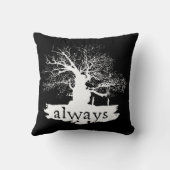 ハリー・ポッターシリーズの綴り|の常に引用文のシルエット クッション (裏面)