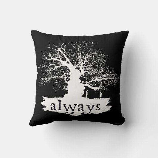 ハリー・ポッターシリーズの綴り|の常に引用文のシルエット クッション (裏面)