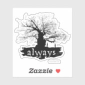 ハリー・ポッターシリーズの綴り|の常に引用文のシルエット シール (シート)