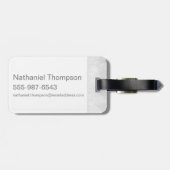 ハリー・ポッターシリーズの綴り|ハリーの細い棒のインフォグラフィック ラゲッジタグ (裏面横)