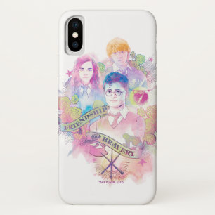 ハリー・ポッターシリーズの綴り ハリー、Hermione、及びRon Waterc iPhone X ケース