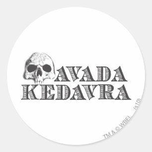 ハリー・ポッターシリーズの綴り Avada Kedavra ラウンドシール