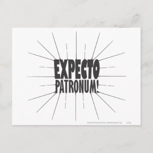 ハリー・ポッターシリーズの綴り  Expecto Patronum! ポストカード