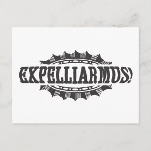 ハリー・ポッターシリーズの綴り  Expelliarmus! ポストカード
