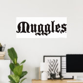 ハリー・ポッターシリーズの綴り| Muggles ポスター (ホームオフィス)