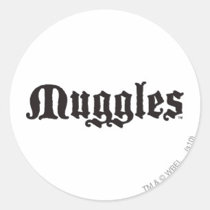 ハリー・ポッターシリーズの綴り  Muggles ラウンドシール