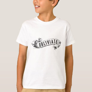 ハリー・ポッターシリーズの綴り Obliviate Tシャツ