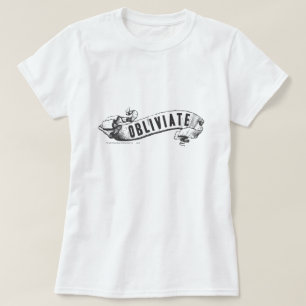 ハリー・ポッターシリーズの綴り Obliviate Tシャツ