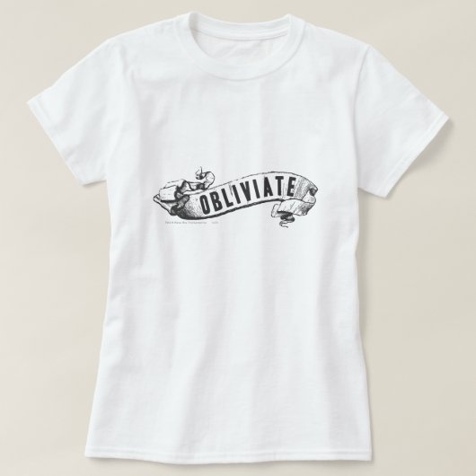 ハリー・ポッターシリーズの綴り| Obliviate Tシャツ (デザイン正面)