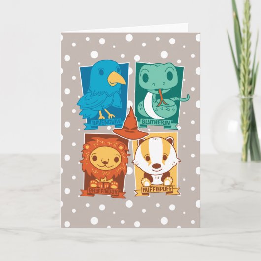 ハリー・ポッターシリーズの™ %PIPE%の漫画HOGWARTS™の家 カード (正面)