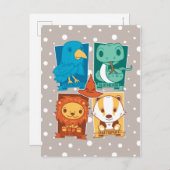 ハリー・ポッターシリーズの™ %PIPE%の漫画HOGWARTS™の家 ポストカード (正面/裏面)