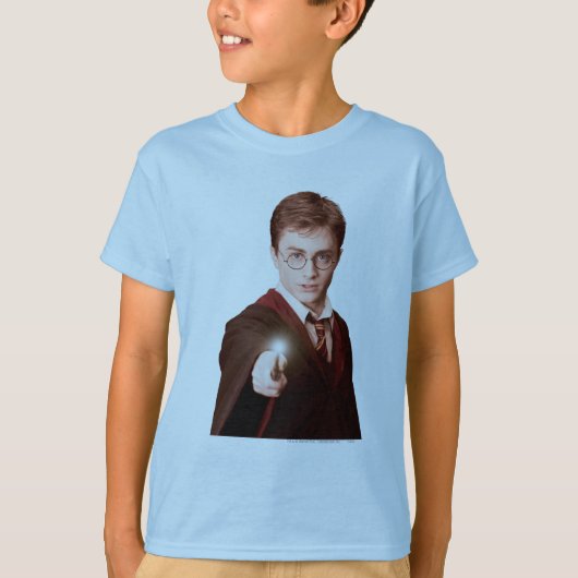 ハリー・ポッターシリーズは細い棒を指します Tシャツ (正面)