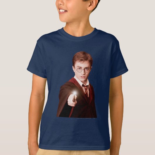 ハリー・ポッターシリーズは細い棒を指します Tシャツ (正面)