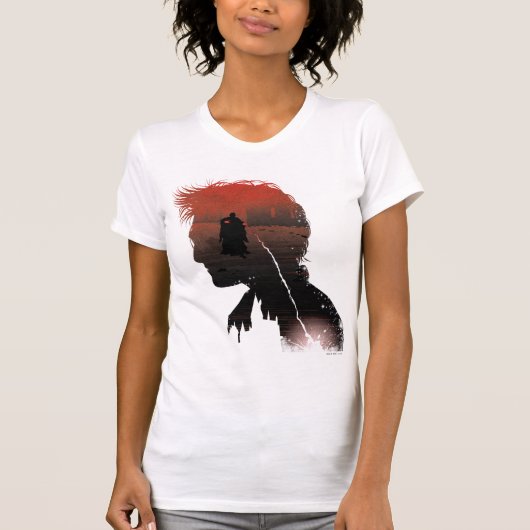 ハリー・ポッターシリーズ|ハリー及びVoldemortの魔法使いの決闘 Tシャツ (正面)