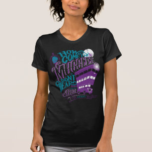 ハリー・ポッターシリーズ 騎士バスタイポグラフィのグラフィック Tシャツ