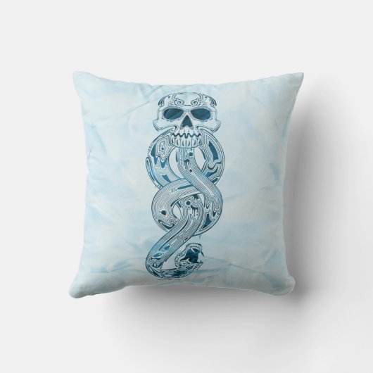 ハリー・ポッターシリーズ| Aguamentiの暗い印のグラフィック クッション (裏面)