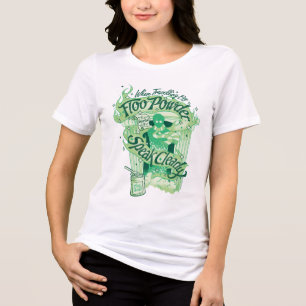 ハリー・ポッターシリーズ Flooの粉のタイポグラフィのグラフィック トライブレンドTシャツ