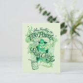 ハリー・ポッターシリーズ| Flooの粉のタイポグラフィのグラフィック ポストカード (スタンド正面)