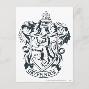 ハリー・ポッターシリーズ  Gryffindorのステンシルスケッチ ポストカード